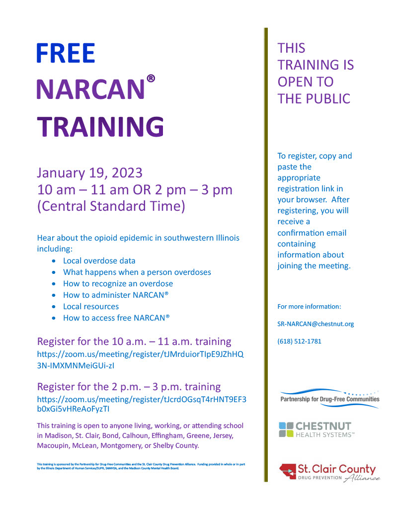 FREE Virtual NARCAN Trainings